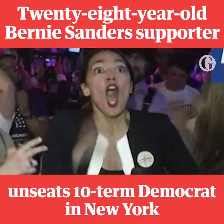 RT @guardian: This is the moment a former Bernie Sanders volunteer unseats a 10-term Democrat https://t.co/NjsWvX29hq