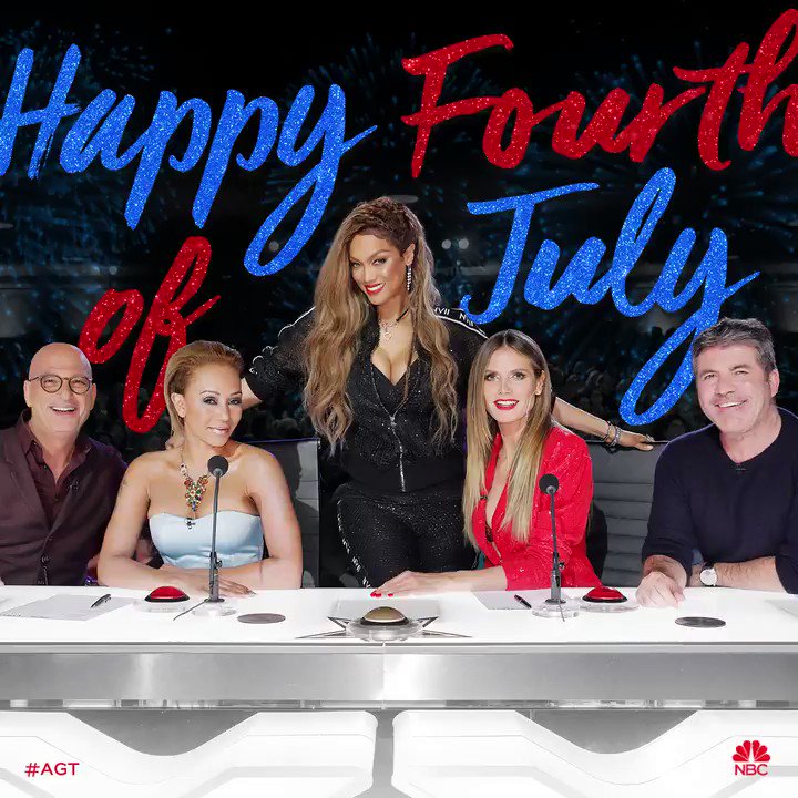 RT @AGT: Red, White, and SPARKLE!  

Wishing you all the happiest #FourthOfJuly from our #AGT fam. ???? ????????❤️???? https://t.co/OQWCfPtqvt