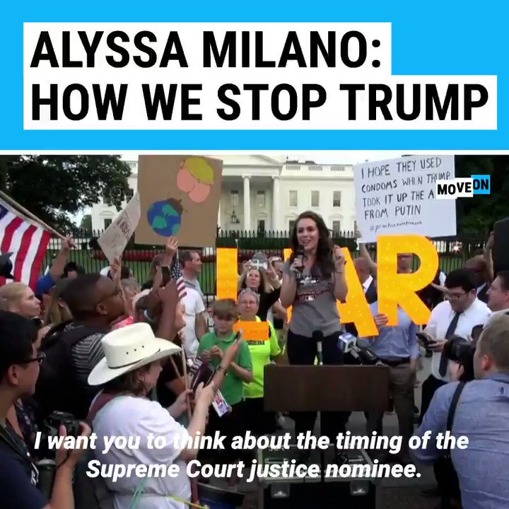 RT @MoveOn: Listen to @Alyssa_Milano: This is how we stop Trump! https://t.co/qgRl2HBu2c