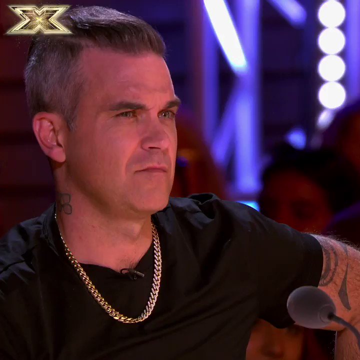 RT @TheXFactor: We could be wrong, but we don't think this is @robbiewilliams' impressed face #XFactor #ITSANOFROMME https://t.co/UH2E9CTmz2