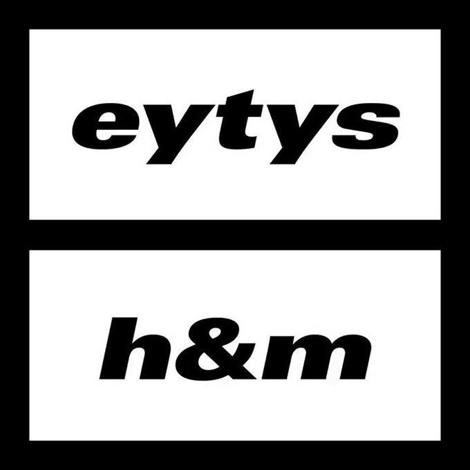 【お知らせ】オンラインストアで本日17:00~販売予定のEytys x H&Mですが、アクセス集中によりサイトに 【お知らせ】オンラインストアで本日17:00~販売予定のEytys x H&Mですが、アクセス集中によりサイトに