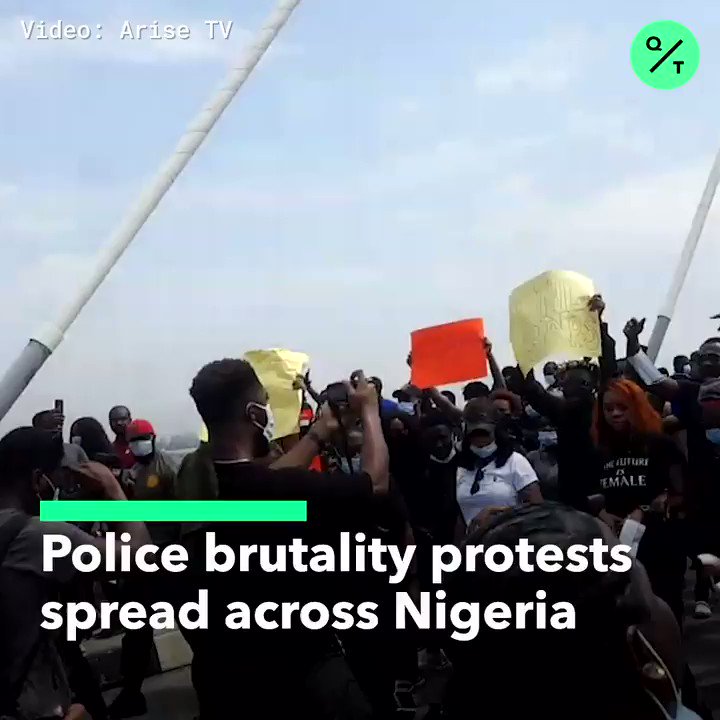 Protests Over Nigerian Police Brutality Block Lagos, Airport