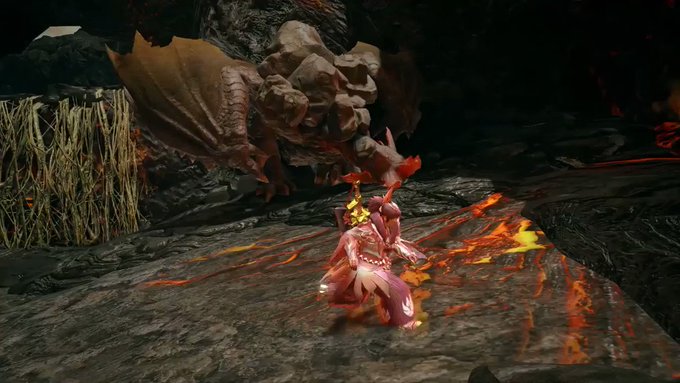 【岩竜 バサルモス】鉱石のような硬い外殻を特徴とする飛竜が、再登場。地中に潜って岩に擬態し、不用意に近付いた獲物を襲うそ 【岩竜 バサルモス】鉱石のような硬い外殻を特徴とする飛竜が、再登場。地中に潜って岩に擬態し、不用意に近付いた獲物を襲うそ