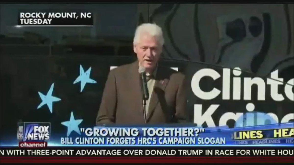 growing together bill clinton gets hillary s campaign slogan wrong