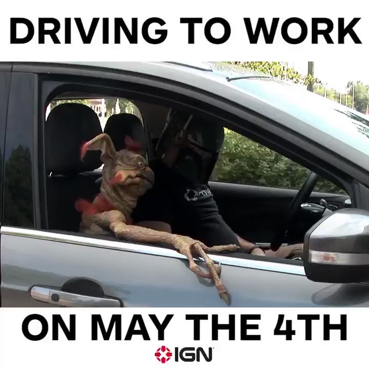 RT @IGN: Driving to work on #MayThe4th like... #StarWarsDay https://t.co/OydVsvUGCK
