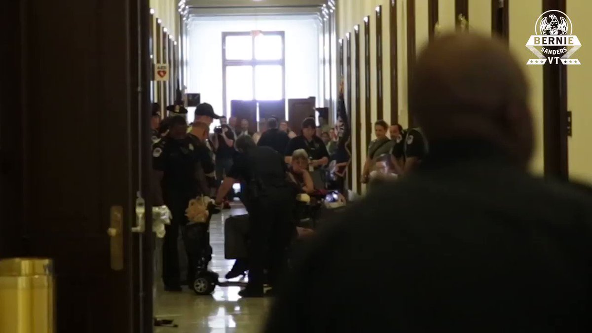 RT @SenSanders: I hope Mitch McConnell listened to what the demonstrators had to say outside his office today. https://t.co/J1DeAiCTXy