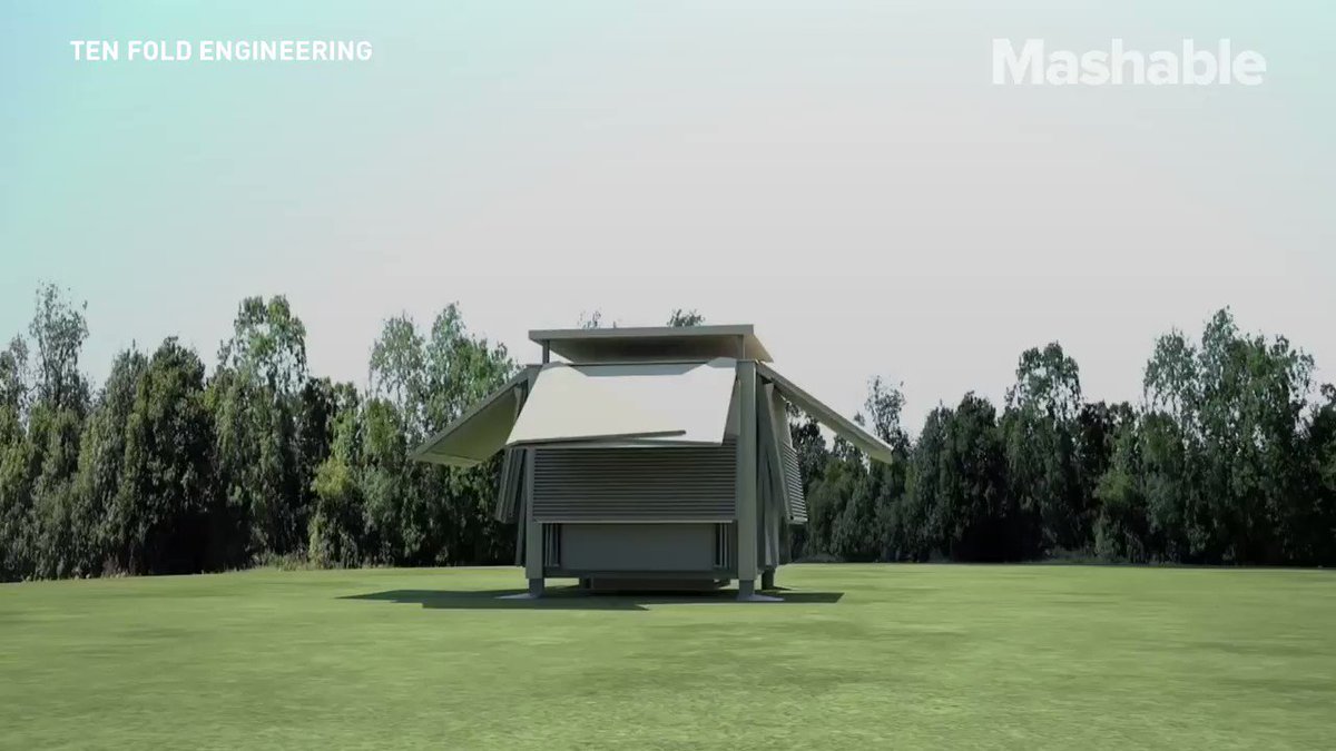 RT @mashable: This hold can fold and unfold in 10 minutes https://t.co/pSG81mzQqA