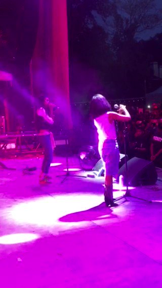 .@OfficialWillow! I had so much fun on stage with u last night! Thank u #afropunk... more to come;) https://t.co/UxjJ8QP5Eq