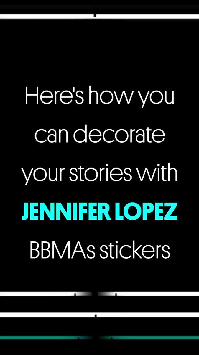 RT @BBMAs: Here's how to find @JLo's @GIPHY stickers for her #BBMAs performance! #JLO_BBMAs https://t.co/4ZO0KLQQra