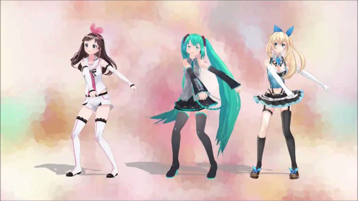 さんから初音ミク キズナアイ ミライアカリ ローリンガール踊る さんから初音ミク キズナアイ ミライアカリ ローリンガール踊る