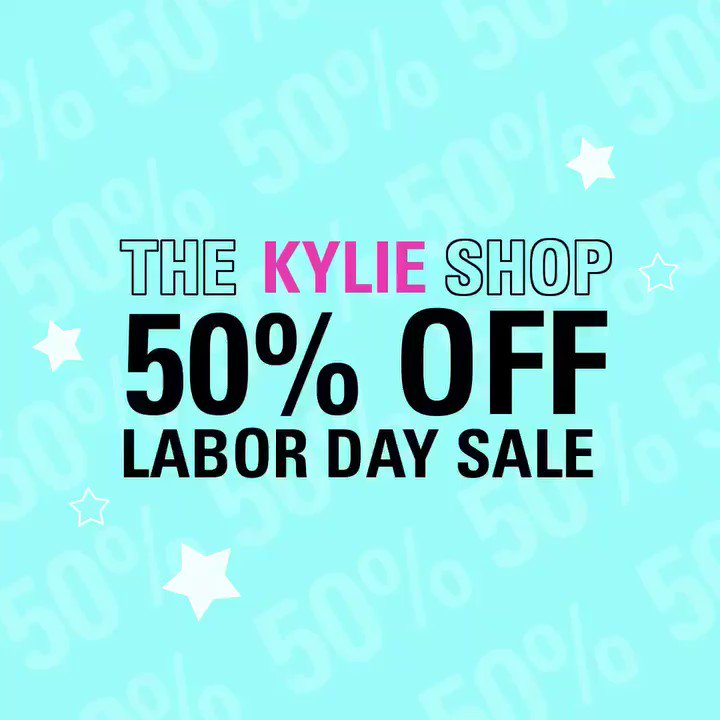 Shop @thekylieshop 50% off sale now at https://t.co/uXabNn5vNL ???????? https://t.co/aJDVPFr2tr