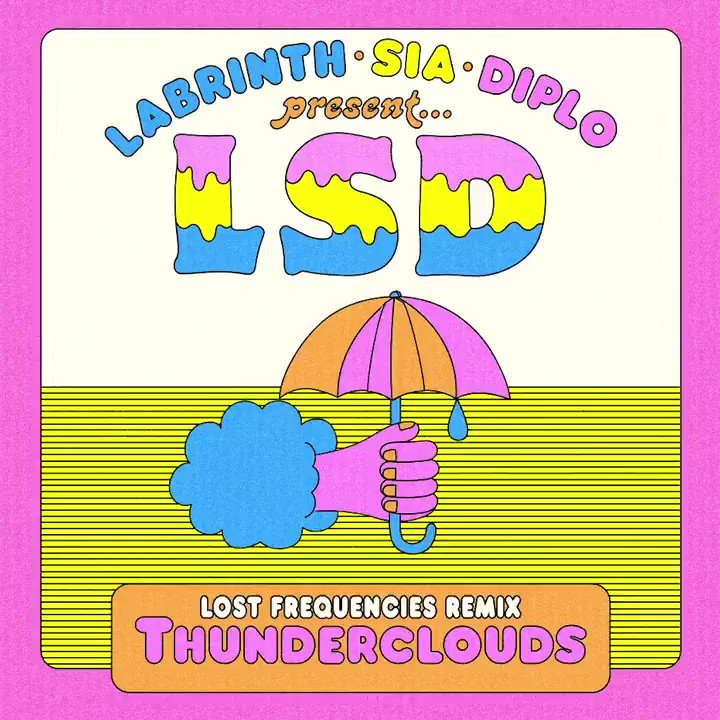 #LSD x @LFrequencies ⚡️⚡️ new Thunderclouds remix out today https://t.co/HBf3TGfFcY ???? @labrinth @diplo - Team Sia https://t.co/t3Mylw0Bhw