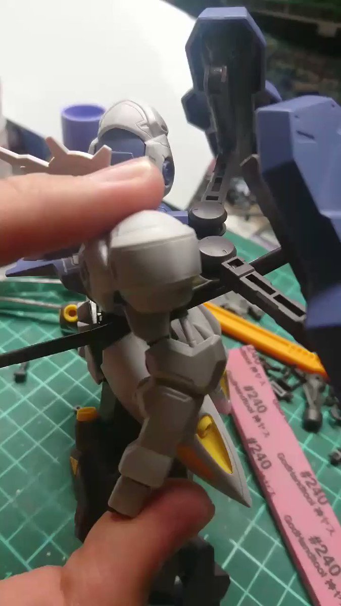 #ガンプラ #鉄血のオルフェンズ 納得のいくシリンダー可動になりました可動域も前よりアップして約90度位まで曲げることが #ガンプラ #鉄血のオルフェンズ 納得のいくシリンダー可動になりました可動域も前よりアップして約90度位まで曲げることが