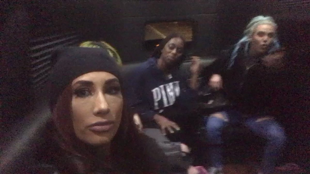 RT @CarmellaWWE: We bleed blue. ???? @WWEAsuka @NaomiWWE @LanaWWE @WWE_MandyRose @SonyaDevilleWWE @MsCharlotteWWE https://t.co/KFhg165rRP