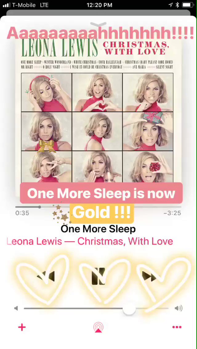 Thankyou for all your support for my Christmas song #onemoresleep ❤️ #gold ???? ???????? https://t.co/kzA7hW2Lkd