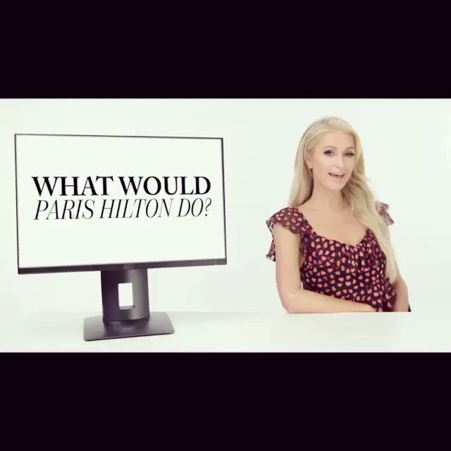 Playing #WhatWouldParisHiltonDo with @GlamourMag. ???????? https://t.co/9csPPg1egq