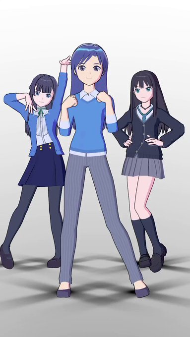 アイマス蒼系統3人のホコリよけダンス アイマス蒼系統3人のホコリよけダンス