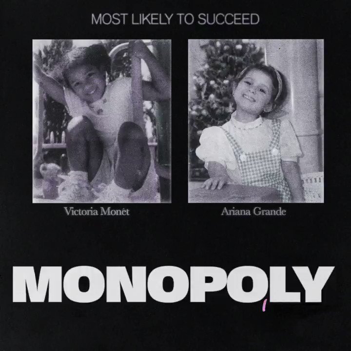 RT @Spotify: Twinny twin twins ????‍♀️
@ArianaGrande x @VictoriaMonet.
#MONOPOLY is here ????
https://t.co/R0dpc8Oc5U https://t.co/hBH19b24MG