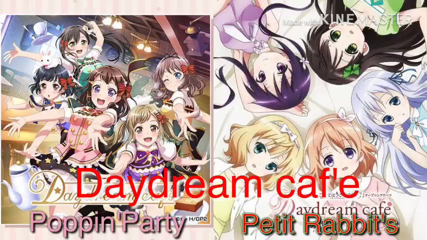 RT @hapihapi_ta: 【Daydream caf'e】比較(イヤホン推奨) 左：Poppin'Party 右：Petit Rabbit's...