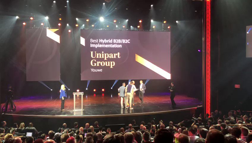 YouWe_NL: The moment we won! Read about the winning case here: https://t.co/3cYyyI0DLunn#Imagine2019 #MagentoImagine https://t.co/0y723D0cpN