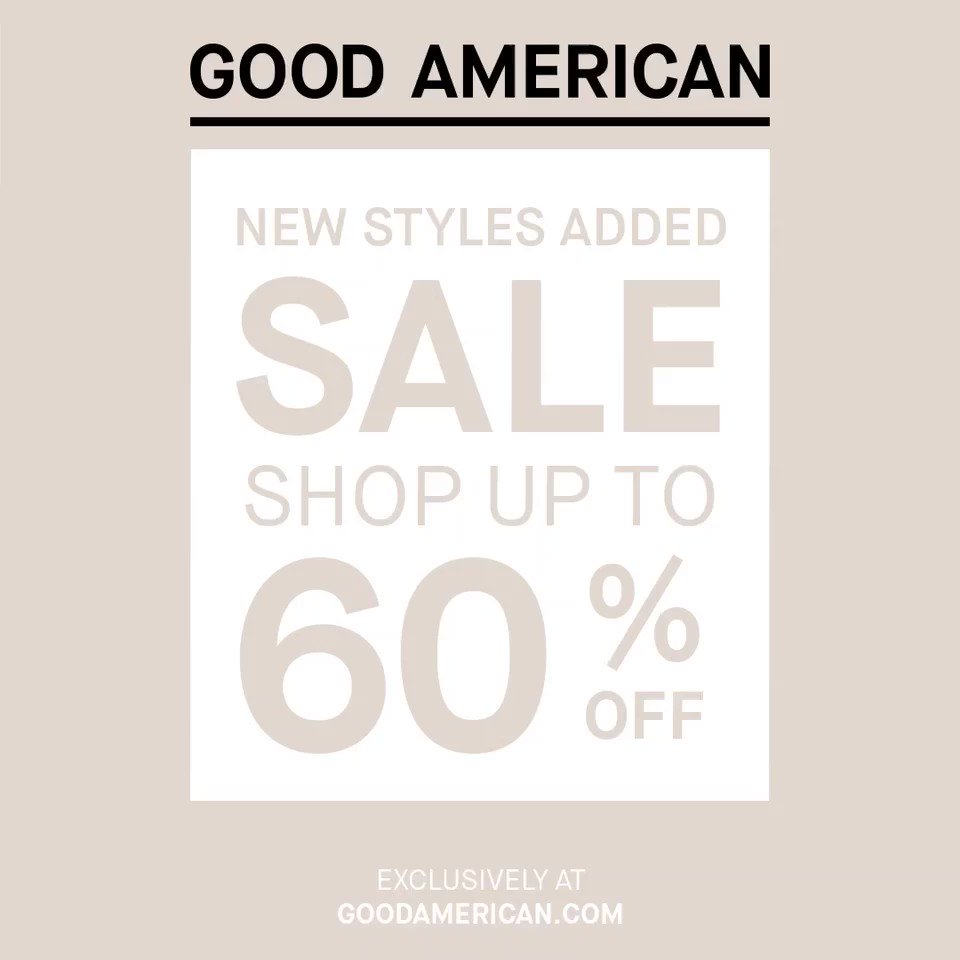 New styles added to our @goodamerican half-yearly sale! https://t.co/oa5luvEGub https://t.co/pbNQIBbZzG