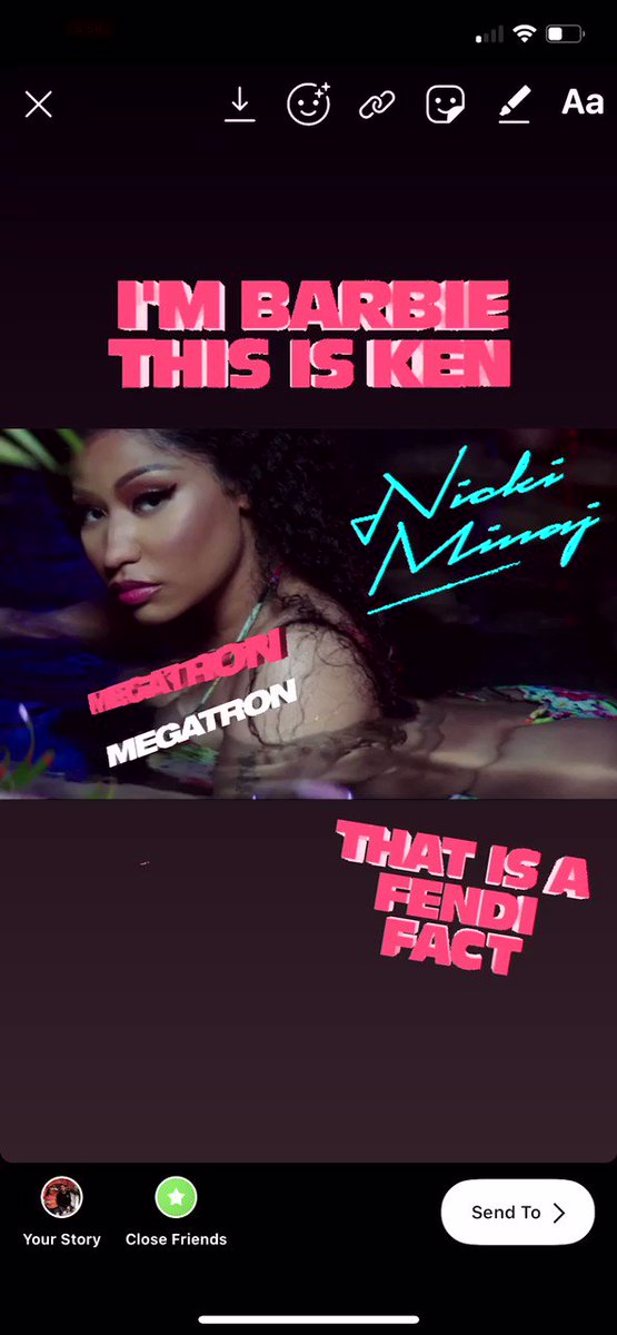 RT @NLiddle16: .@NICKIMINAJ now has #MEGATRON gifs available to use on your instagram stories! Check em out! https://t.co/IETv7OZWD9