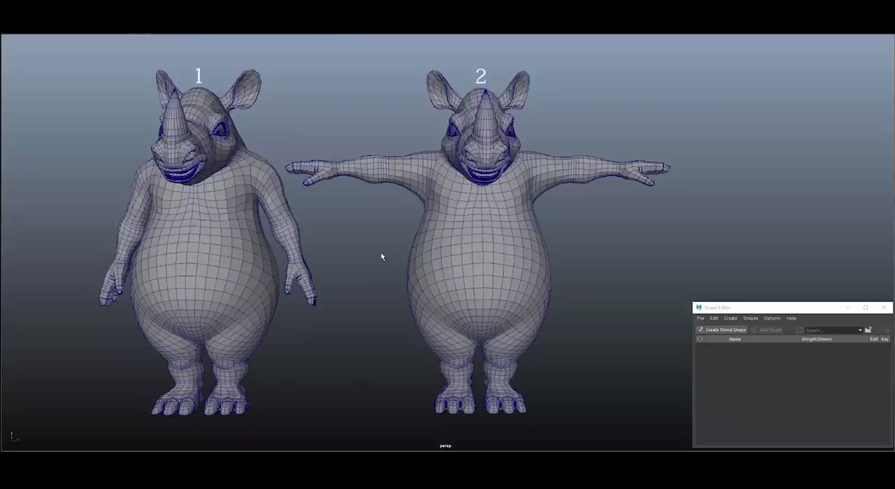 Mayaのvertices Reorder Tool 非常に便利なツール キャラモデリング 時に時々起こるモデルの頂点番号が変わりブレンドシェイプ不可能になったり Uvの転写ができなくなった時などのトラブルを解決してくれる これを知っていると モデリングする時のアプローチも変わっ
