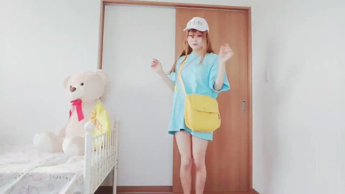 🎶おじゃま虫血小板ちゃんのコスプレで踊ってみた!!#踊ってみた#はたらく細胞#血小板 🎶おじゃま虫血小板ちゃんのコスプレで踊ってみた!!#踊ってみた#はたらく細胞#血小板