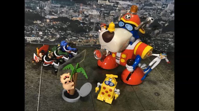 #夜のフィギュア撮影会お題『ロボット/メカ』【コマ撮り】メカの素で逆転!?犬型ロボット ヤッターワン!【約30秒】 #ヤ #夜のフィギュア撮影会お題『ロボット/メカ』【コマ撮り】メカの素で逆転!?犬型ロボット ヤッターワン!【約30秒】 #ヤ