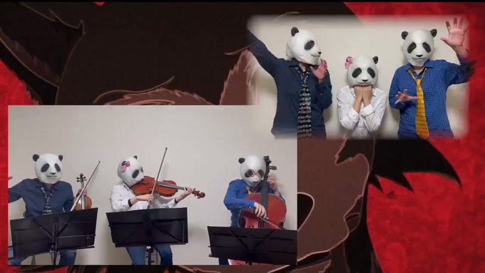 YOASOBIの【怪物】をダンス付きで弾いてみました🐼🎻🎻指パッチンとクラップの再現しました👍Fullは💁♀️#YOA YOASOBIの【怪物】をダンス付きで弾いてみました🐼🎻🎻指パッチンとクラップの再現しました👍Fullは💁♀️#YOA