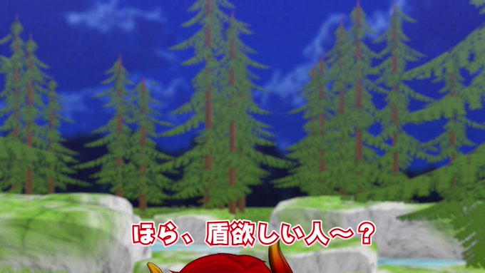 チャイカを盾で煽るシスター・クレア#みてみてクレアさん#お花畑青空大写生大会 #ドーラの宝物庫 #えるの絵だよ 