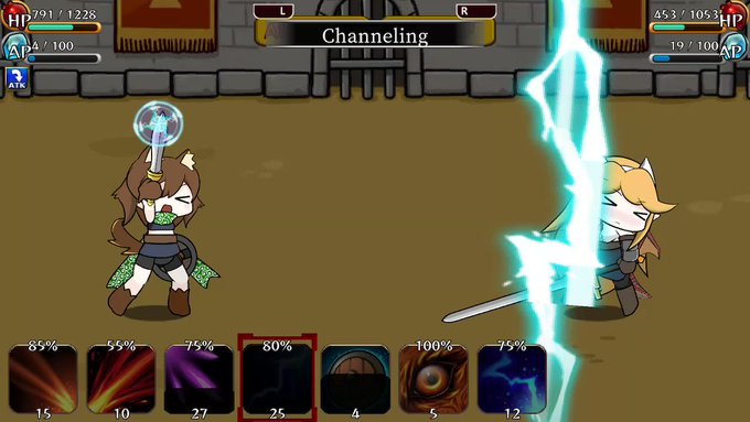 Switch版『モン娘ぐらでぃえーた』なら、闘技場での白熱の戦いもコントローラで(当たり前ですが)。振動もあるよ。 *テ Switch版『モン娘ぐらでぃえーた』なら、闘技場での白熱の戦いもコントローラで(当たり前ですが)。振動もあるよ。 *テ