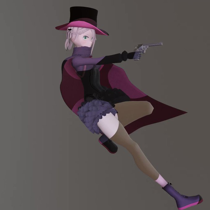 プリンセス・プリンシパルのアンジェがひとまず完成!#b3d #blender #pripri プリンセス・プリンシパルのアンジェがひとまず完成!#b3d #blender #pripri