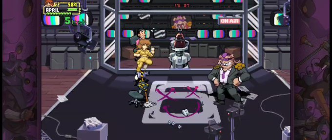 #ネトフリGAME#ミュータントタートルズエープリルが想像してたより強くて(笑) #ネトフリGAME#ミュータントタートルズエープリルが想像してたより強くて(笑)