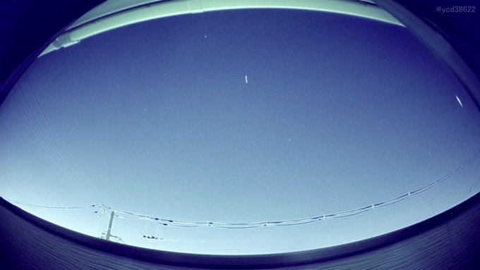 昨夜(2023/03/29-30), 03:55:51.1に、マイナス等級の明るい流星が出現しました。継続時間:0.5s 昨夜(2023/03/29-30), 03:55:51.1に、マイナス等級の明るい流星が出現しました。継続時間:0.5s