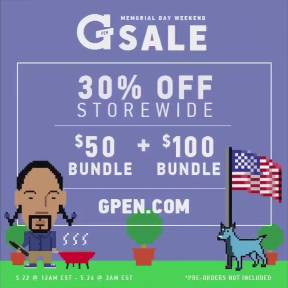 Get ur @gpen 30% off memorialday sale !! on http://t.co/VGSCrUe51k 
Ugot2doit http://t.co/I4S3qC0xiG