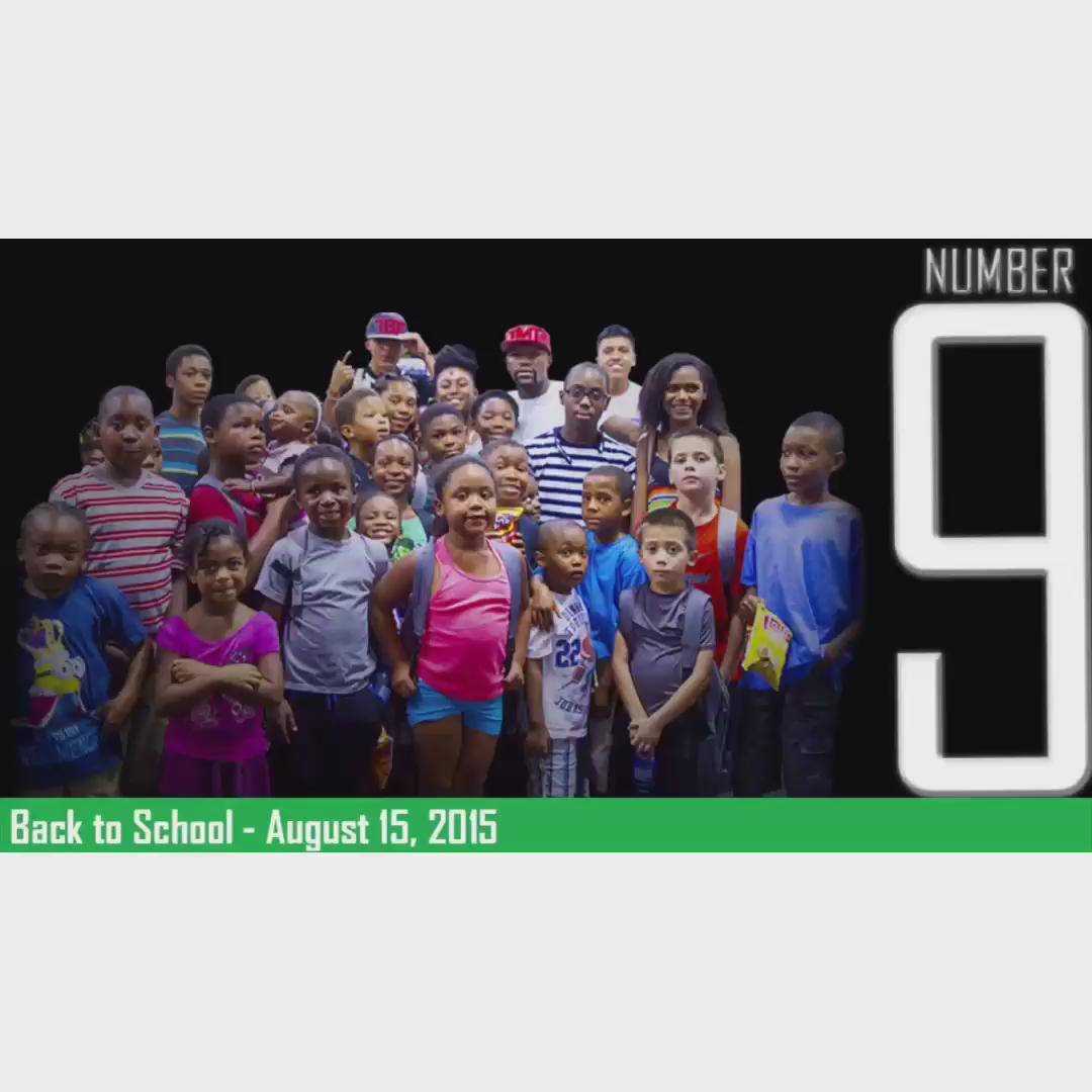 RT @MayweatherPromo: Our #9 moment of 2015 is our annual Back to School drive where we teamed up with @tfmjf https://t.co/HJjJ0NzfPm
