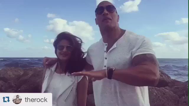 RT @GulfNewsTabloid: This is huge! ???? @TheRock just made it official that @priyankachopra is joining the #Baywatch movie! ???????????????????? https://t.co…