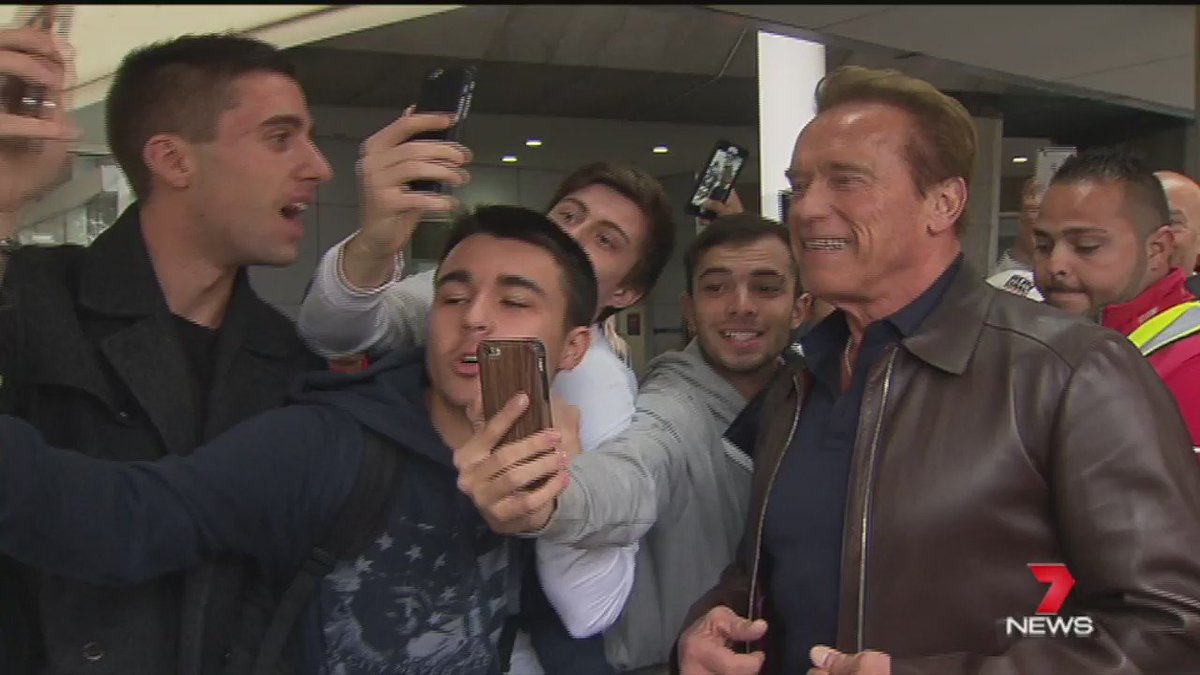 RT @7NewsMelbourne: Arnold @Schwarzenegger is back in Melbourne for his 'Arnold Classic Australia'. He was greeted by fans this morning. ht…