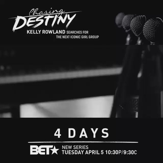 Start warming up for #ChasingDestinyBET! The search for the next big girl group begins in just 4 days on @BET! https://t.co/qx7gtzOKVI