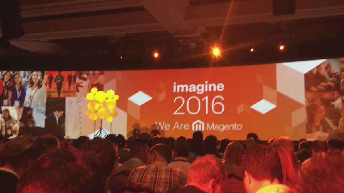 chadcdavis: The production quality at #MagentoImagine is off the charts. Many many props. https://t.co/VYvjJAfl27