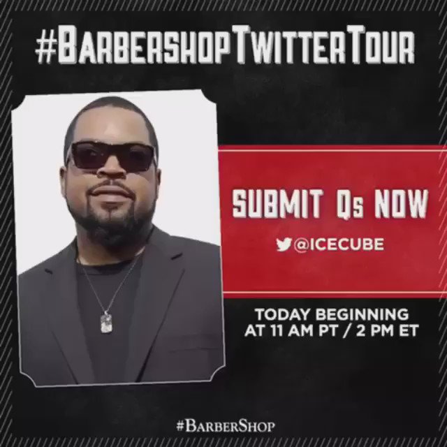 Join the cast on Twitter for a Q&A today at 2pm est/11am pst #BarbershopTwitterTour https://t.co/u6ciomevnZ