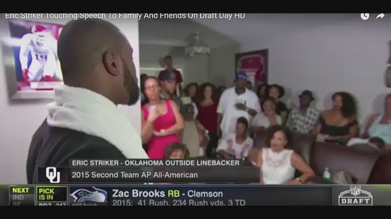 eric striker drafted undrafted bills go him buffalobills draft speech oklahoma great pmurtha3685