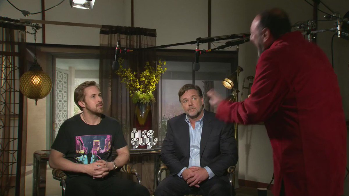 RT @ColliderNews: .@RyanGosling and @RussellCrowe are not pleasing their producer overlord. Help out #TheNiceGuys w/ a RT (NSFW) https://t.…