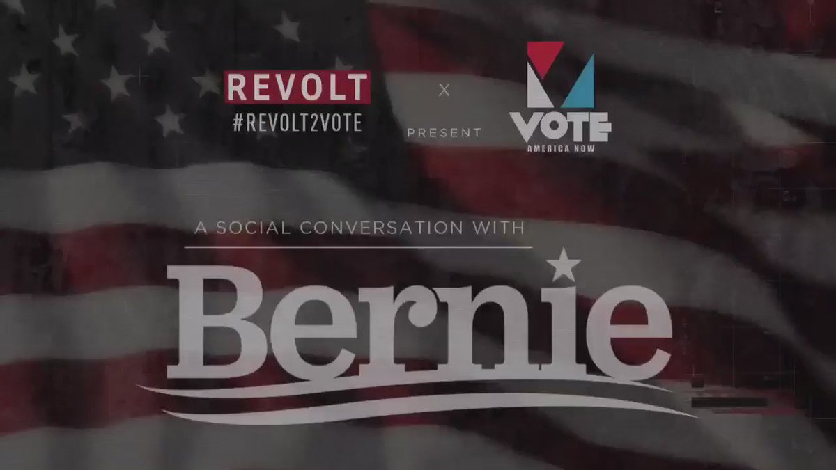 Tune in today at 10:30am PT / 1:30pm ET for A Social Conversation w/ @BernieSanders @VoteAmericaNow & @RevoltTV!! https://t.co/sLF5yFQd3S