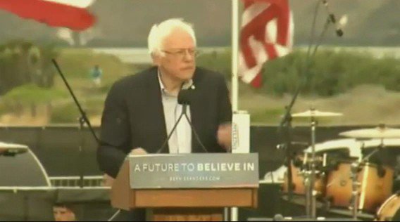 RT @People4Bernie: Ya, we're going to defeat @realDonaldTrump, but this is about FAR more than that #BernieInSF #FeelTheBern https://t.co/F…