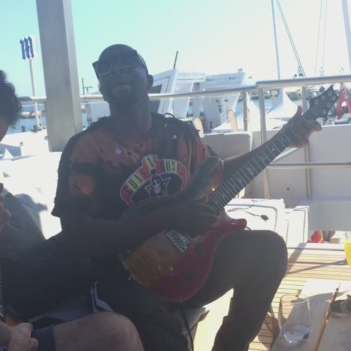 RT @tomspano: Currently being blown away getting guitar lessons from @Wyclef on the @SteelHouse yacht! #CannesLions https://t.co/OHsgwTaAAQ