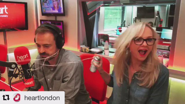 What happens when @jamie.theakston gets the weather wrong ???????? #NaughtyJamie #JamieandEmma #HeartLondon  #Weather https://t.co/FBOP7gMbVT