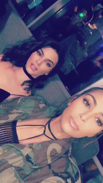 Kendall & I had some fun last night, see it all on the snap! Follow me on snapchat @kimkardashian https://t.co/3NaxDXHAMh