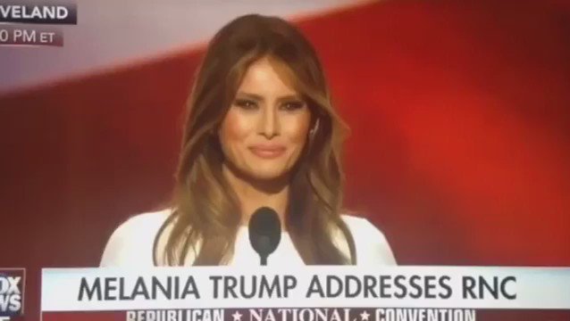 RT @Uldouz: So not only did #MelaniaTrump plagiarize #MichelleObama but she also copied these famous words from #Rickastley ???? https://t.co/…